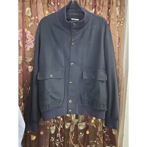 Harrison James Cashmere Mens Button Front Jacket Luxury Lightweight XL